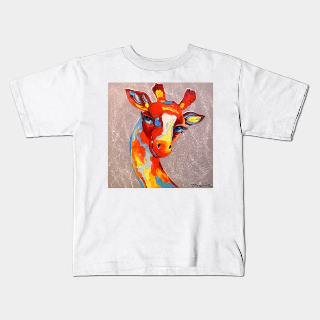 Giraffe Kids T-Shirt by OLHADARCHUKART